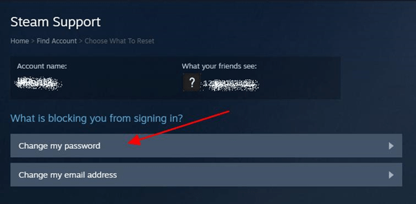 how to change steam password for mac